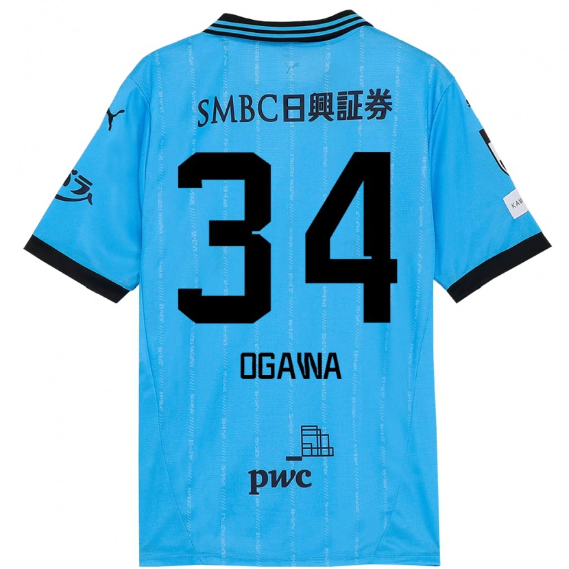 Danxen Homem Camisola Hiroto Ogawa #34 Azul Celeste Preto Principal 2025/26 Camisa Brasil