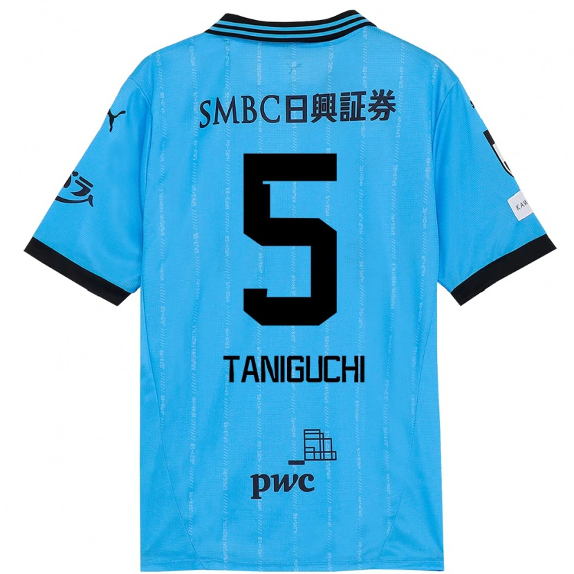 Danxen Homem Camisola Shogo Taniguchi #5 Azul Celeste Preto Principal 2025/26 Camisa Brasil