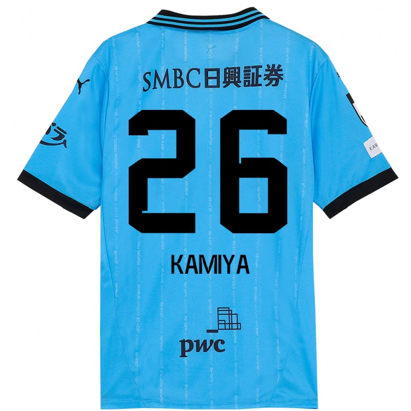 Danxen Homem Camisola Kaito Kamiya #26 Azul Celeste Preto Principal 2025/26 Camisa Brasil