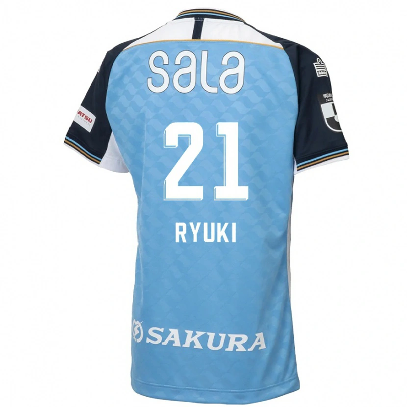 Danxen Homem Camisola Ryuki Miura #21 Azul Celeste Preto Principal 2025/26 Camisa Brasil