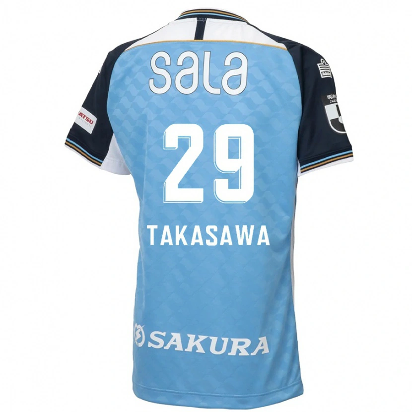 Danxen Homem Camisola Kaito Takasawa #29 Azul Celeste Preto Principal 2025/26 Camisa Brasil