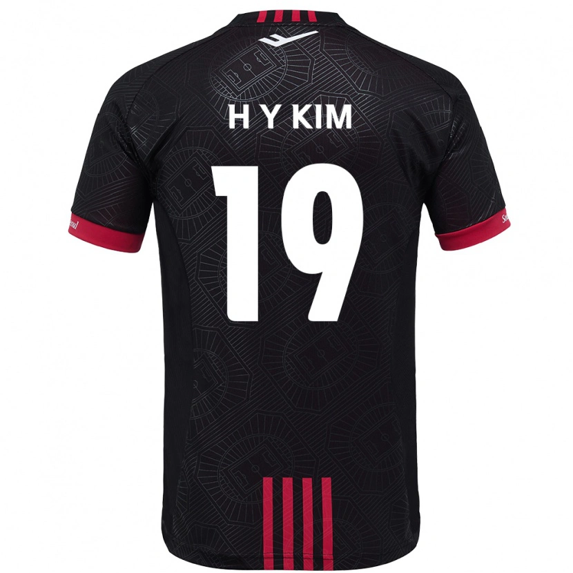 Danxen Homem Camisola Yong-Hyuk Kim #19 Preto Vermelho Principal 2025/26 Camisa Brasil