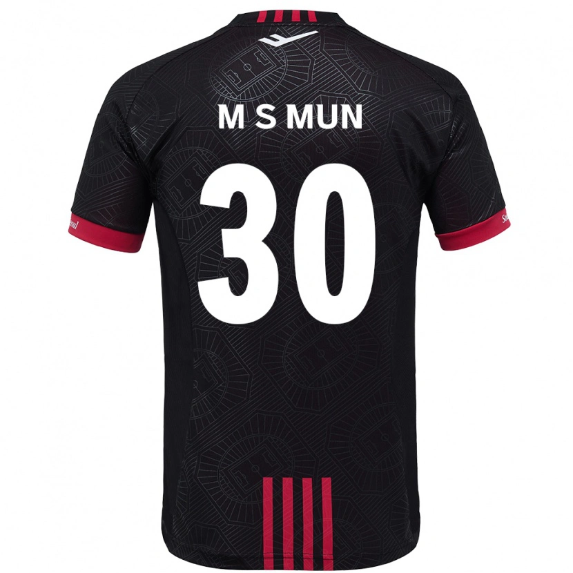 Danxen Homem Camisola Seong-Min Mun #30 Preto Vermelho Principal 2025/26 Camisa Brasil