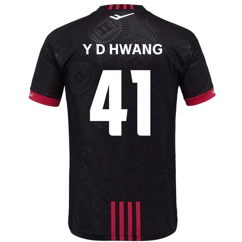 Danxen Homem Camisola Do-Yoon Hwang #41 Preto Vermelho Principal 2025/26 Camisa Brasil