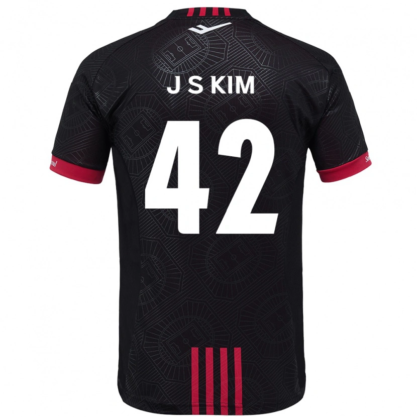 Danxen Homem Camisola Shin-Jin Kim #42 Preto Vermelho Principal 2025/26 Camisa Brasil