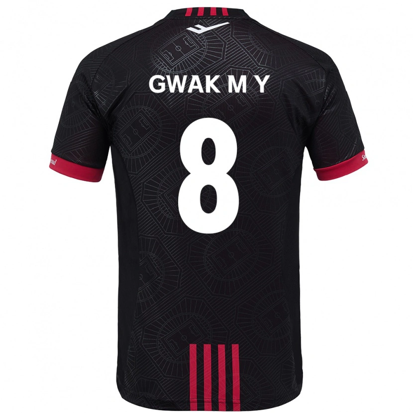 Danxen Homem Camisola Gwak Min-Young #8 Preto Vermelho Principal 2025/26 Camisa Brasil