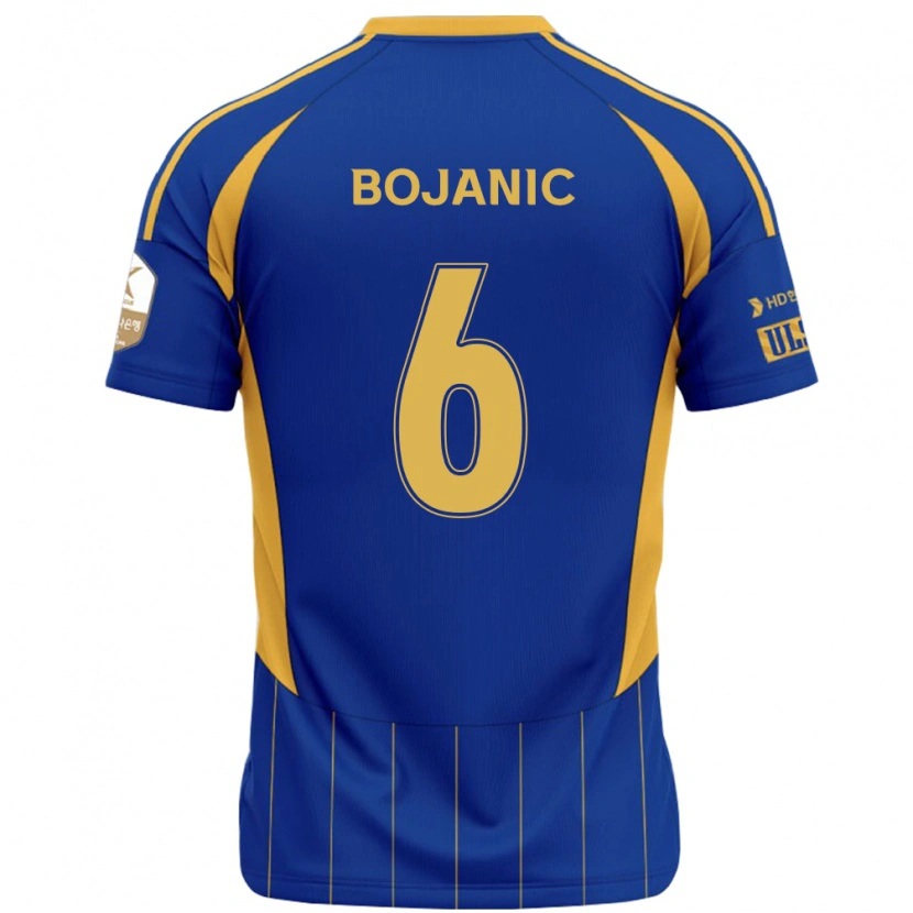 Danxen Homem Camisola Darijan Bojanic #6 Azul Royal Amarelo Principal 2025/26 Camisa Brasil