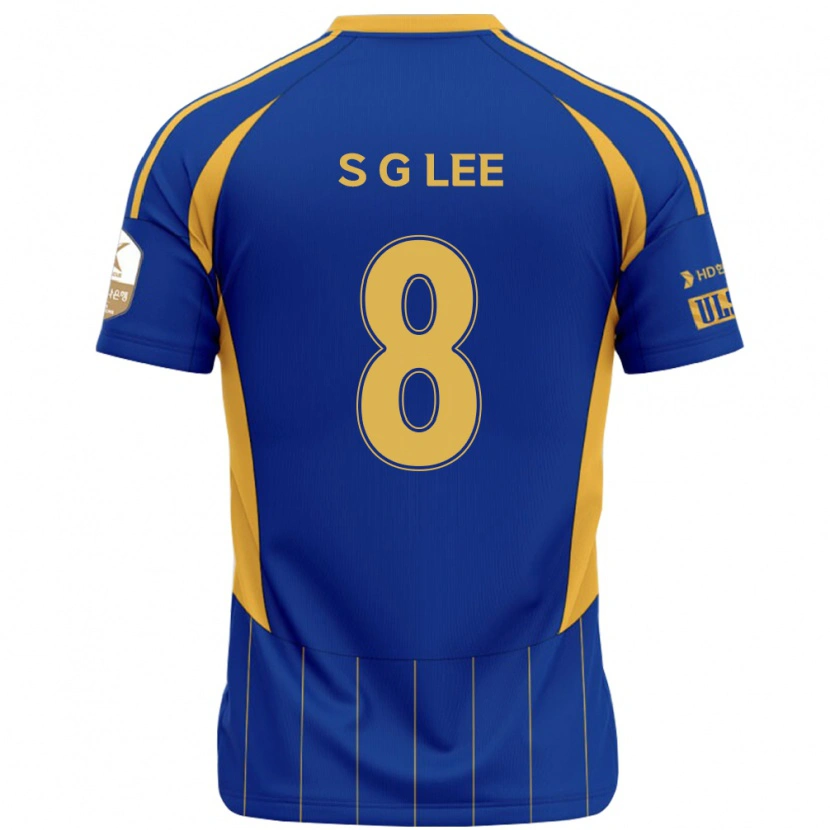 Danxen Homem Camisola Gyu-Sung Lee #8 Azul Royal Amarelo Principal 2025/26 Camisa Brasil