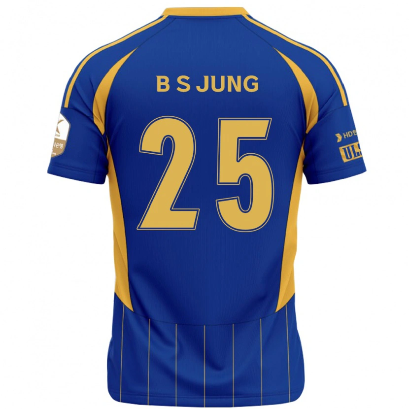 Danxen Homem Camisola Seong-Bin Jung #25 Azul Royal Amarelo Principal 2025/26 Camisa Brasil
