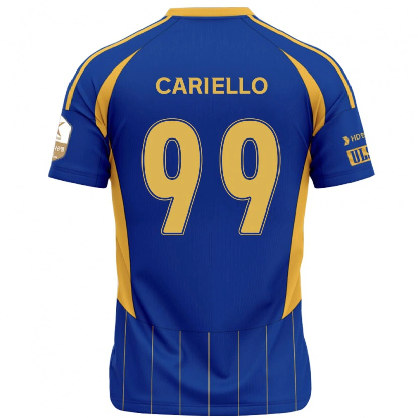 Danxen Homem Camisola Yago Cariello #99 Azul Royal Amarelo Principal 2025/26 Camisa Brasil