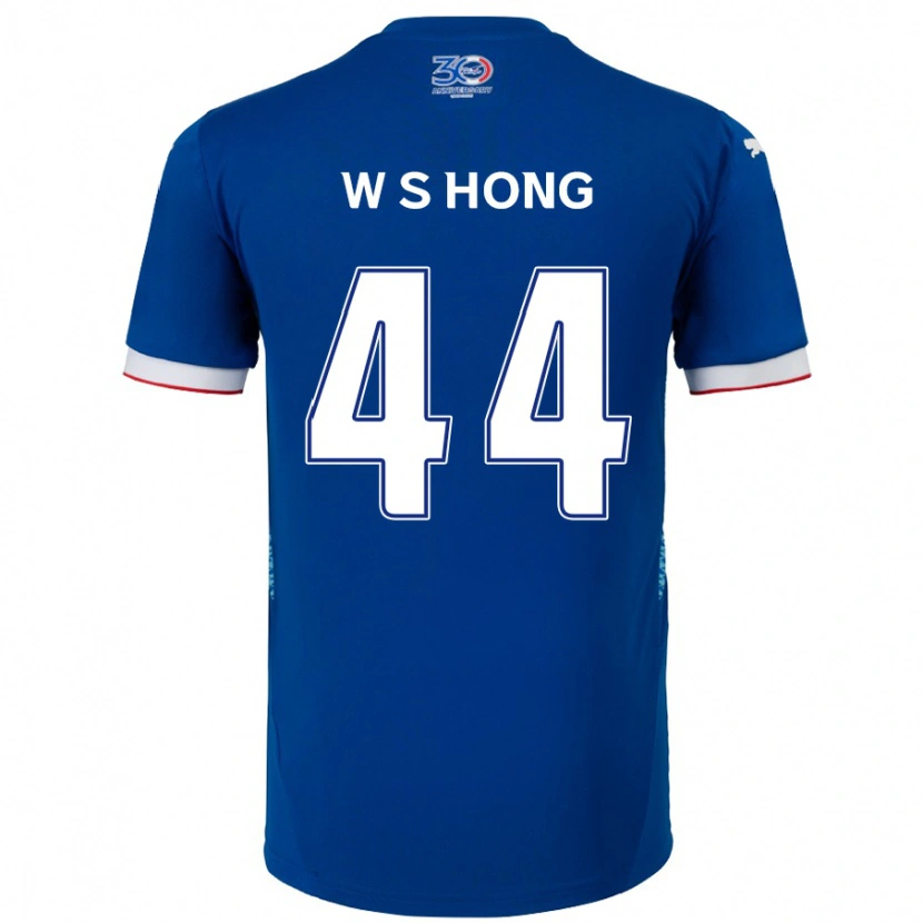 Danxen Homem Camisola Sang-Won Hong #44 Azul Royal Branco Principal 2025/26 Camisa Brasil
