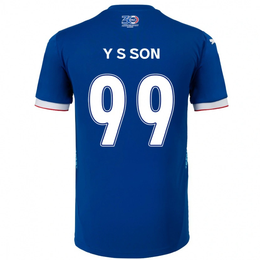 Danxen Homem Camisola Suk-Yong Son #99 Azul Royal Branco Principal 2025/26 Camisa Brasil