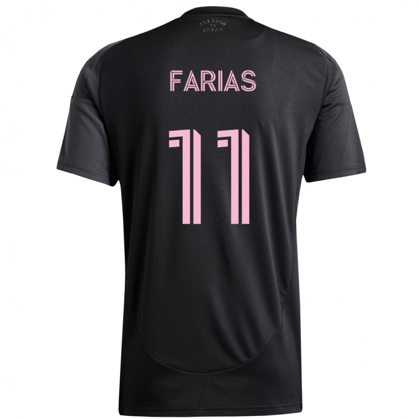 Danxen Homem Camisola Facundo Farías #11 Preto Rosa Alternativa 2025/26 Camisa Brasil