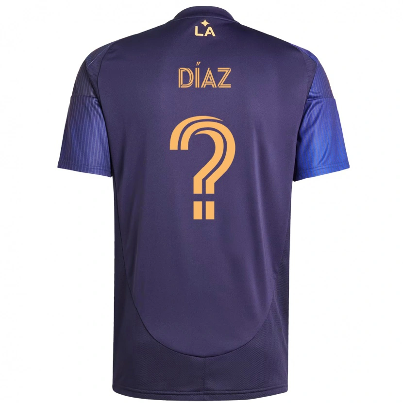 Danxen Homem Camisola Carlos Díaz #0 Roxo Azul Alternativa 2025/26 Camisa Brasil