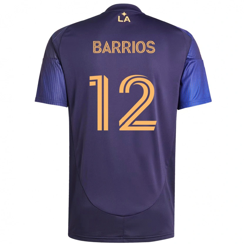 Danxen Homem Camisola Michael Barrios #12 Roxo Azul Alternativa 2025/26 Camisa Brasil