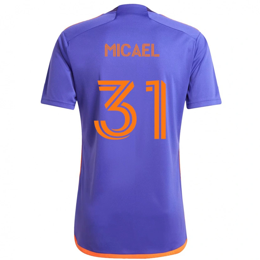 Danxen Homem Camisola Micael #31 Roxo Laranja Alternativa 2025/26 Camisa Brasil