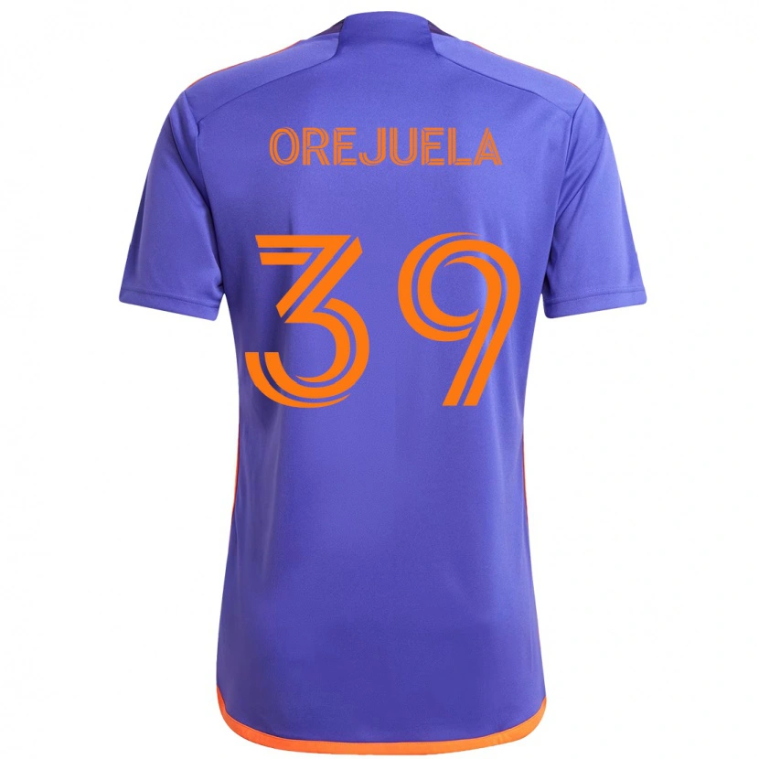 Danxen Homem Camisola Jesus Orejuela #39 Roxo Laranja Alternativa 2025/26 Camisa Brasil