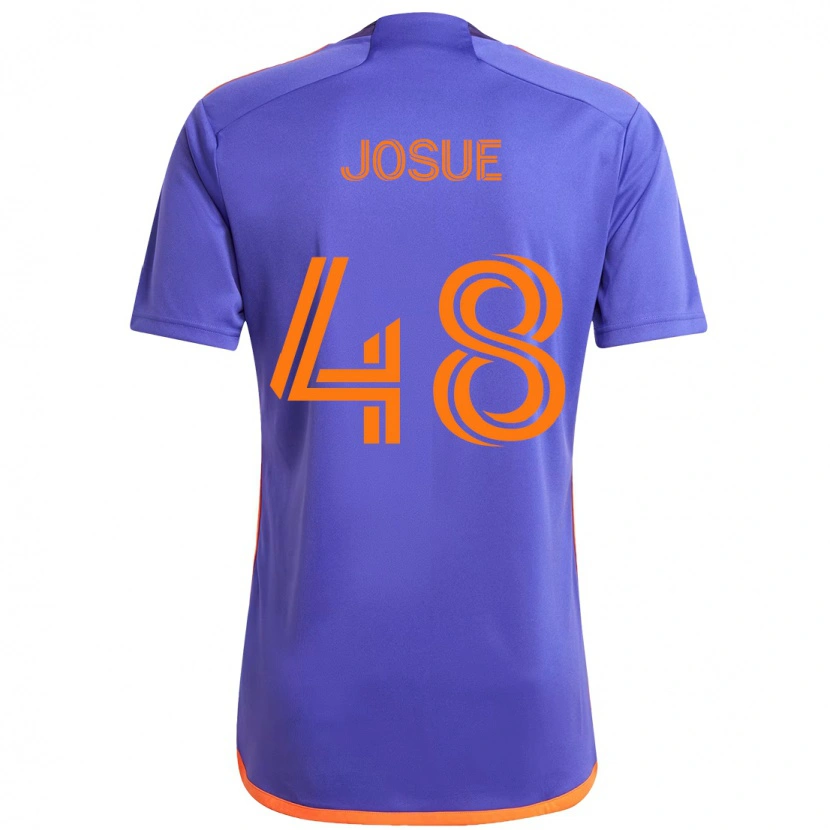Danxen Homem Camisola Josué #48 Roxo Laranja Alternativa 2025/26 Camisa Brasil