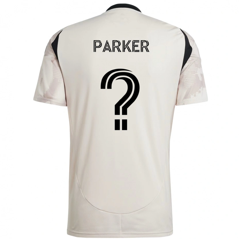 Danxen Homem Camisola Tim Parker #0 Bege Preto Alternativa 2025/26 Camisa Brasil