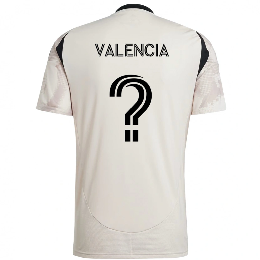 Danxen Homem Camisola Omar Valencia #0 Bege Preto Alternativa 2025/26 Camisa Brasil