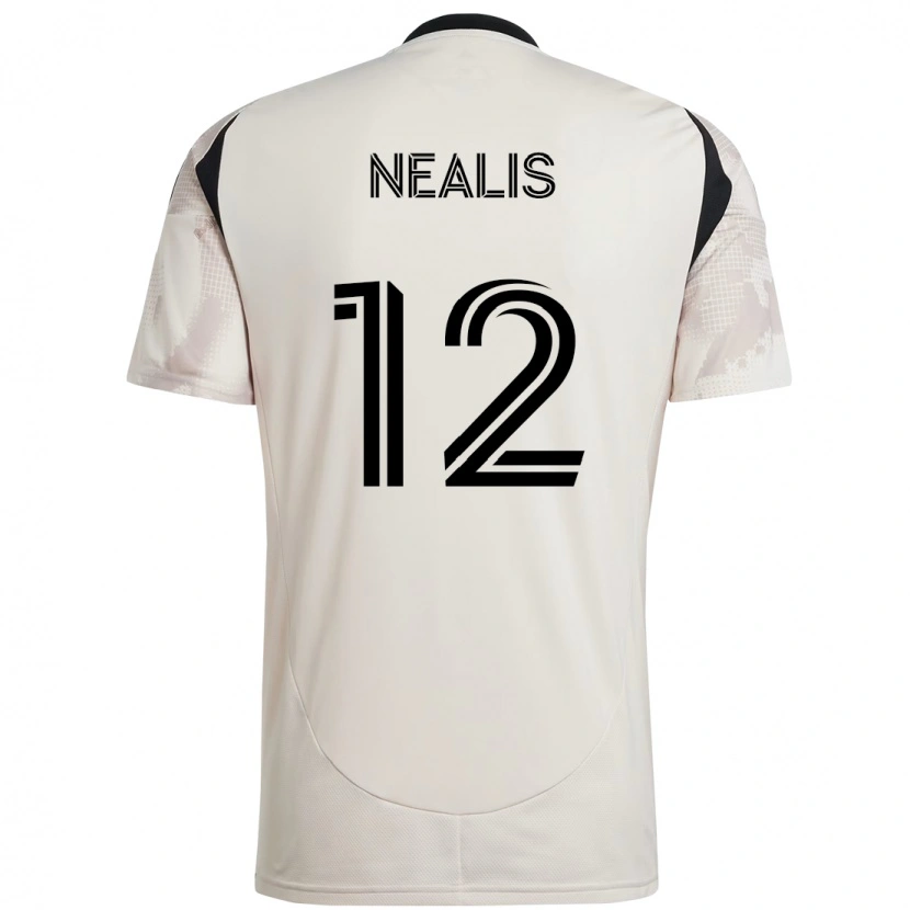 Danxen Homem Camisola Dylan Nealis #12 Bege Preto Alternativa 2025/26 Camisa Brasil