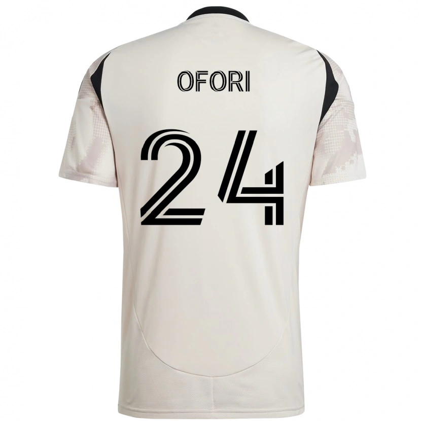 Danxen Homem Camisola Curtis Ofori #24 Bege Preto Alternativa 2025/26 Camisa Brasil