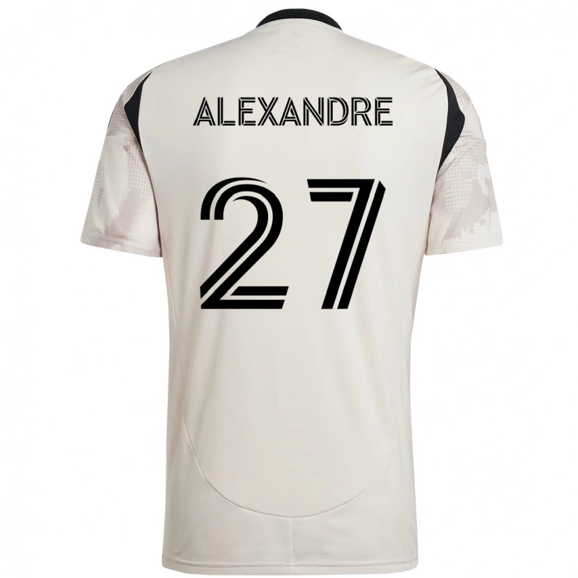 Danxen Homem Camisola Davi Alexandre #27 Bege Preto Alternativa 2025/26 Camisa Brasil