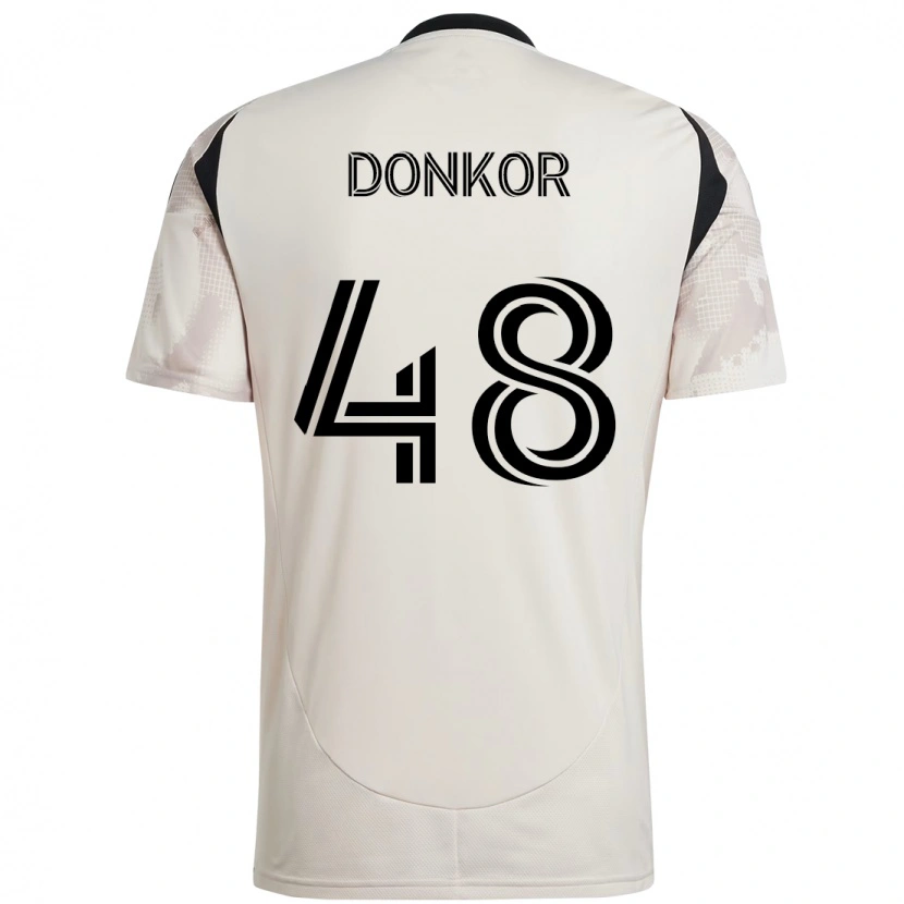 Danxen Homem Camisola Ronald Donkor #48 Bege Preto Alternativa 2025/26 Camisa Brasil