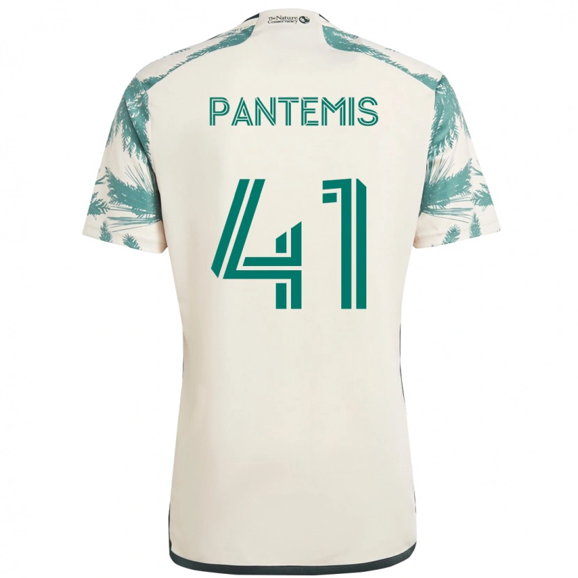 Danxen Homem Camisola James Pantemis #41 Bege Verde Alternativa 2025/26 Camisa Brasil