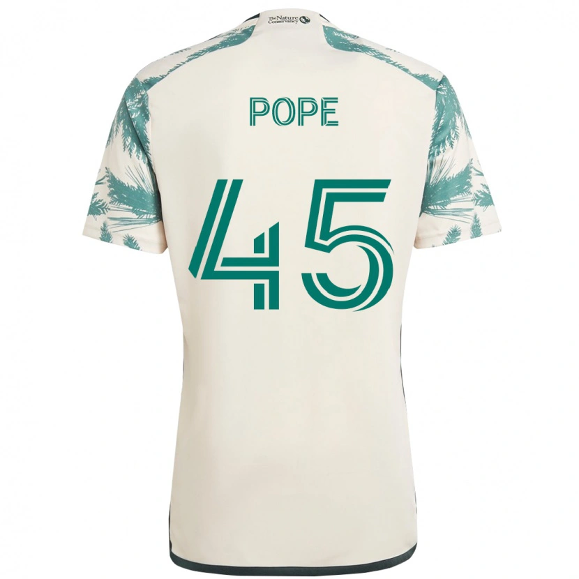Danxen Homem Camisola Blake Pope #45 Bege Verde Alternativa 2025/26 Camisa Brasil