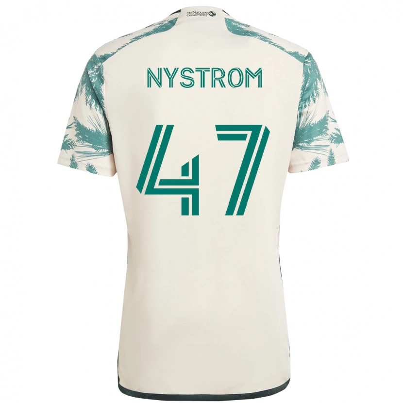 Danxen Homem Camisola Maximo Nystrom #47 Bege Verde Alternativa 2025/26 Camisa Brasil