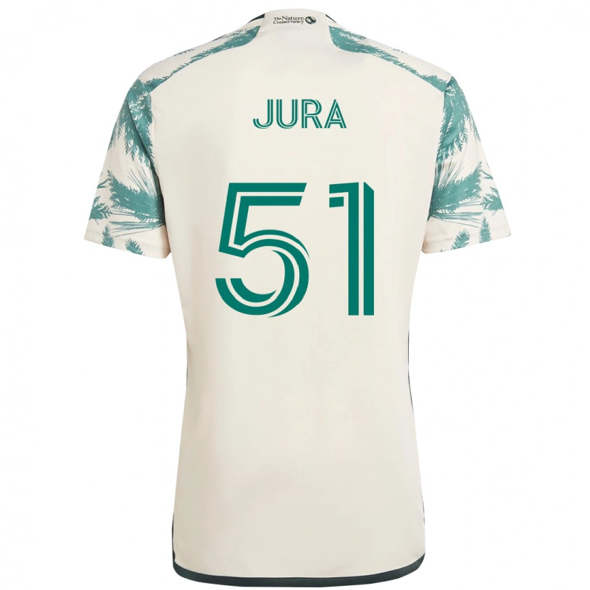 Danxen Homem Camisola Sawyer Jura #51 Bege Verde Alternativa 2025/26 Camisa Brasil