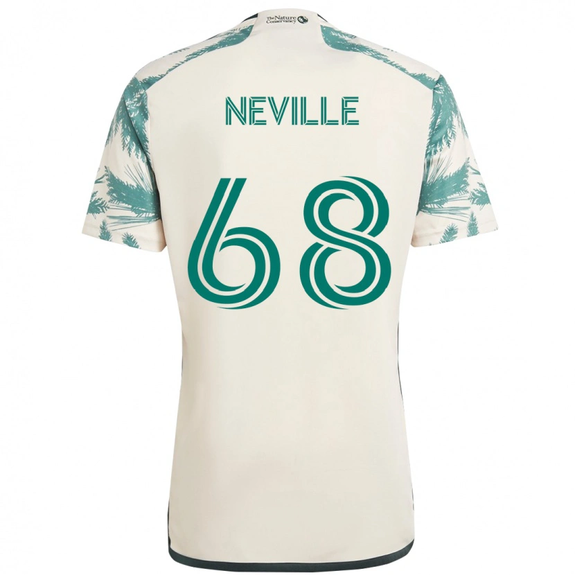 Danxen Homem Camisola Harvey Neville #68 Bege Verde Alternativa 2025/26 Camisa Brasil