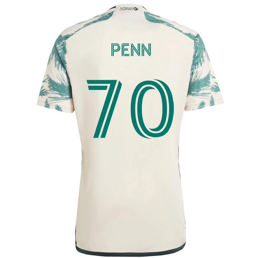 Danxen Homem Camisola Josh Penn #70 Bege Verde Alternativa 2025/26 Camisa Brasil
