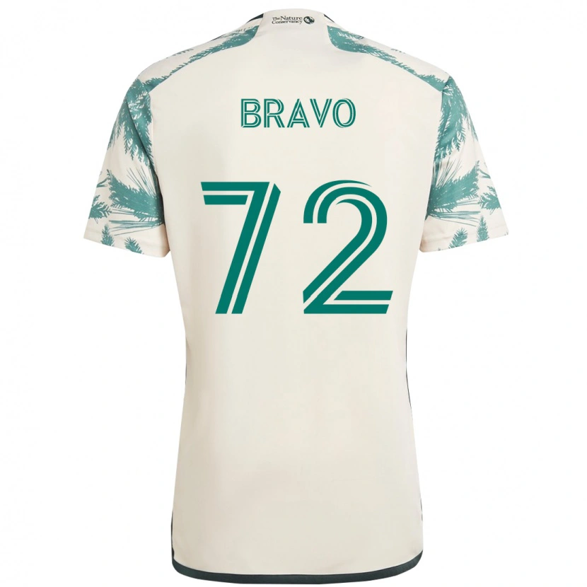 Danxen Homem Camisola Julian Bravo #72 Bege Verde Alternativa 2025/26 Camisa Brasil