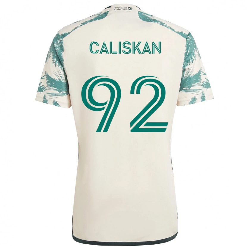 Danxen Homem Camisola Noel Caliskan #92 Bege Verde Alternativa 2025/26 Camisa Brasil