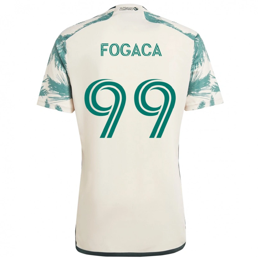 Danxen Homem Camisola Nathan Fogaça #99 Bege Verde Alternativa 2025/26 Camisa Brasil