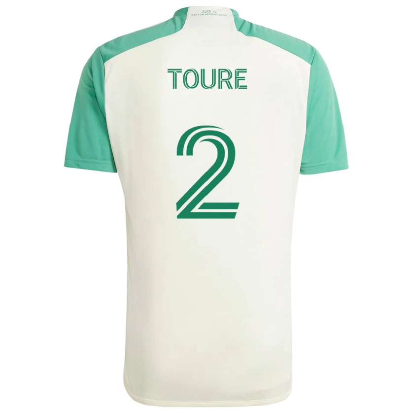Danxen Homem Camisola Cheick Touré #2 Branco Verde Alternativa 2025/26 Camisa Brasil