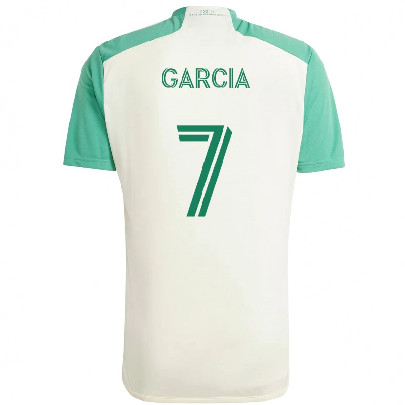 Danxen Homem Camisola Anthony García #7 Branco Verde Alternativa 2025/26 Camisa Brasil