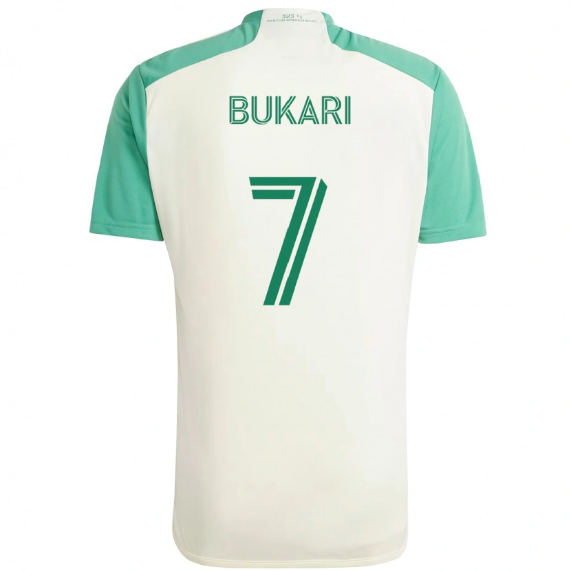 Danxen Homem Camisola Osman Bukari #7 Branco Verde Alternativa 2025/26 Camisa Brasil