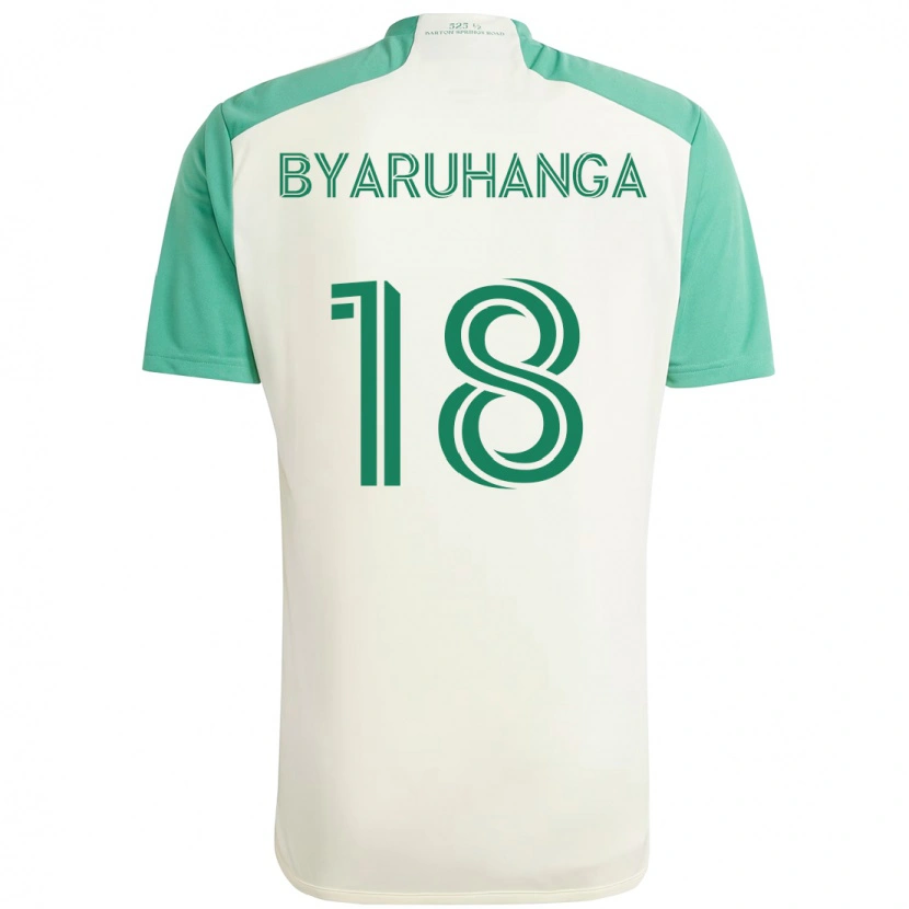 Danxen Homem Camisola Bobosi Byaruhanga #18 Branco Verde Alternativa 2025/26 Camisa Brasil