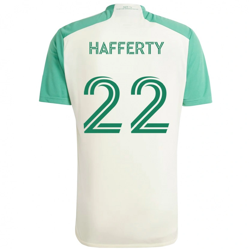 Danxen Homem Camisola Joe Hafferty #22 Branco Verde Alternativa 2025/26 Camisa Brasil