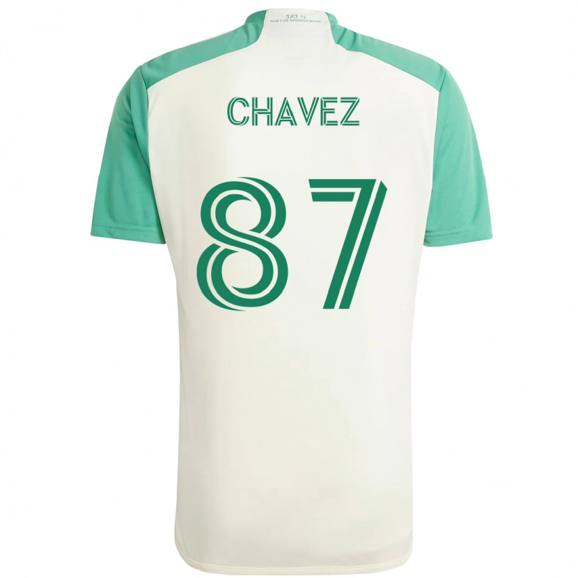Danxen Homem Camisola Alfonso Ocampo-Chávez #87 Branco Verde Alternativa 2025/26 Camisa Brasil