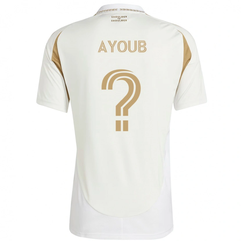 Danxen Homem Camisola Ryan Ayoub #0 Branco Castanho Alternativa 2025/26 Camisa Brasil