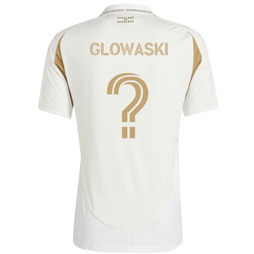 Danxen Homem Camisola Dylan Glowaski #0 Branco Castanho Alternativa 2025/26 Camisa Brasil