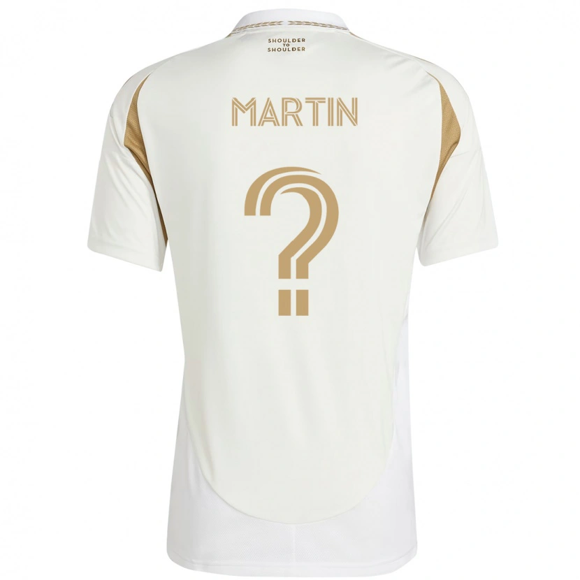 Danxen Homem Camisola Aidan Martin #0 Branco Castanho Alternativa 2025/26 Camisa Brasil