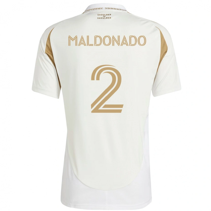 Danxen Homem Camisola Denil Maldonado #2 Branco Castanho Alternativa 2025/26 Camisa Brasil