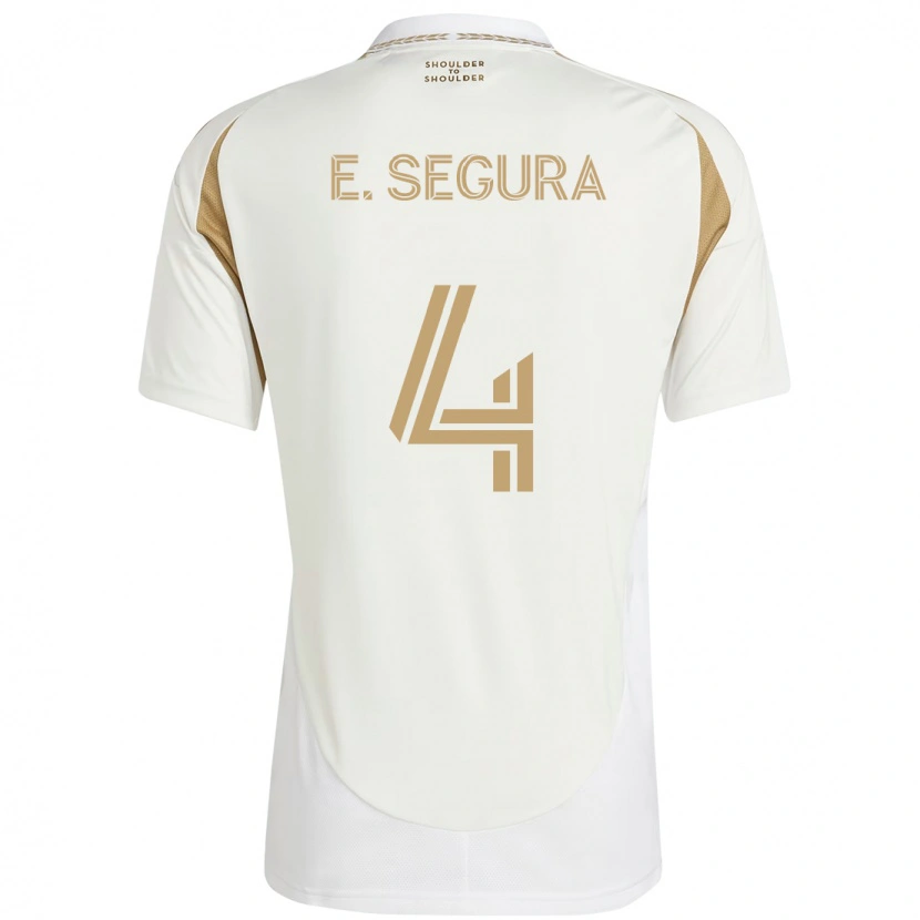 Danxen Homem Camisola Eddie Segura #4 Branco Castanho Alternativa 2025/26 Camisa Brasil