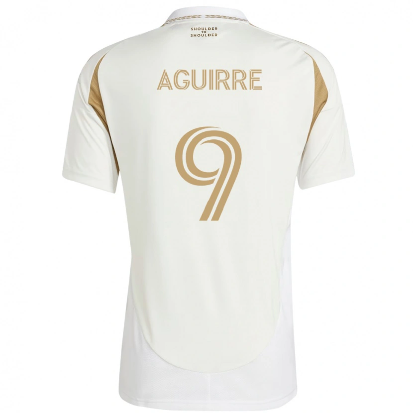 Danxen Homem Camisola Dustin Aguirre #9 Branco Castanho Alternativa 2025/26 Camisa Brasil