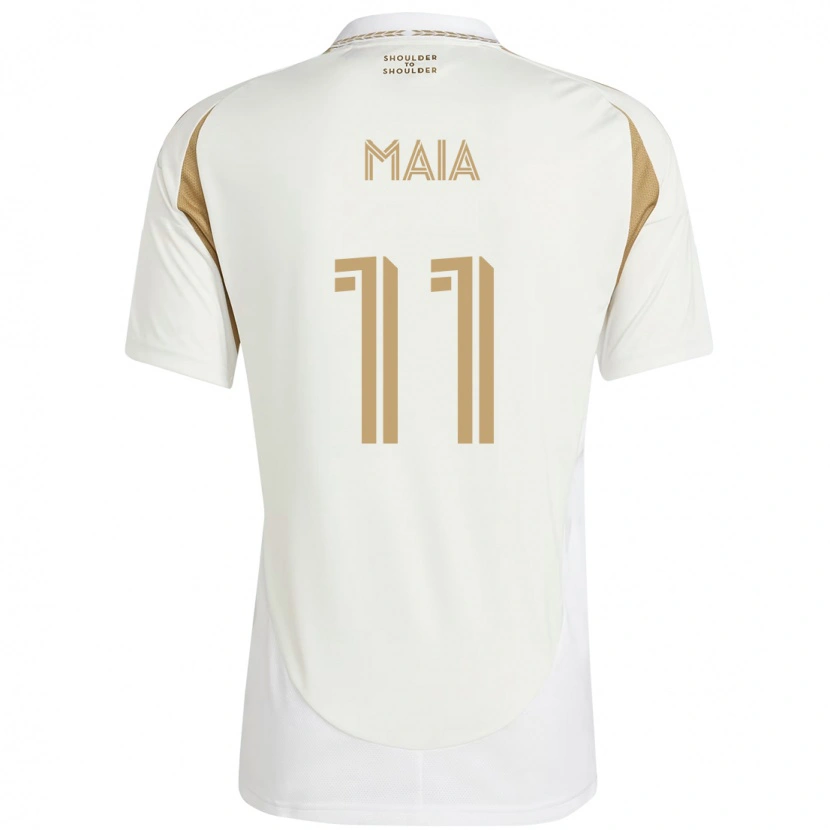 Danxen Homem Camisola Matheus Maia #11 Branco Castanho Alternativa 2025/26 Camisa Brasil